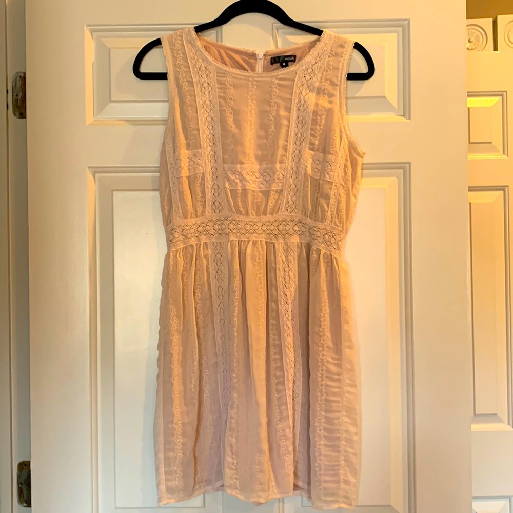 Pale pink midi dress